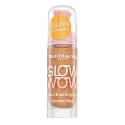 Dermacol Glow Wow Prime & Blend & Highlight zkrášlující fluid pro sjednocenou a rozjasněnou pleť