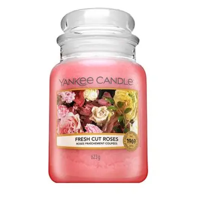 Yankee Candle Fresh Cut Roses vonná svíčka 623 g