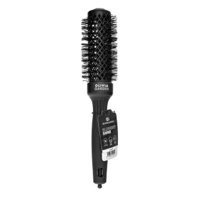 Olivia Garden Expert Blowout Shine Round Brush Black 35 mm kartáč na vlasy