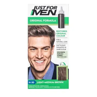 Just For Men Shampoo-in Haircolour barevný šampon pro muže H30 Light Medium Brown 66 ml