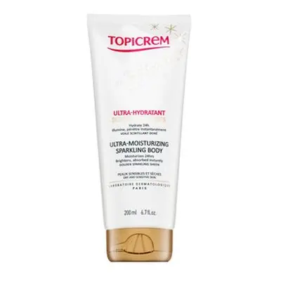 Topicrem Ultra-Moisturizing Sparkling Body hydratační tělové mléko se třpytkami 200 ml