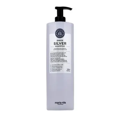 Maria Nila Sheer Silver Shampoo vyživující šampon pro platinově blond a šedivé vlasy 1000 ml