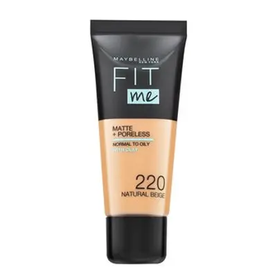 Maybelline Fit Me! Foundation Matte + Poreless tekutý make-up s matujícím účinkem 220 Natural Be