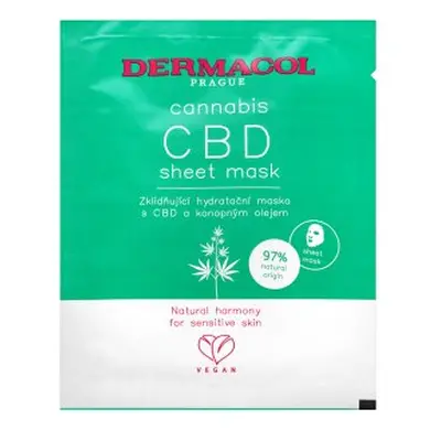 Dermacol Cannabis plátýnková maska CBD Sheet Mask