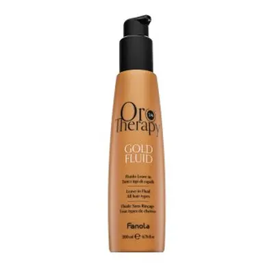 Fanola Oro Therapy Gold Fluid rozjasňující fluid pro snadné rozčesávání vlasů 200 ml