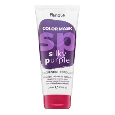 Fanola Color Mask vyživující maska s barevnými pigmenty pro oživení barvy Silky Purple 200 ml