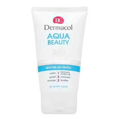 Dermacol Aqua Beauty 3in1 Face Cleansing Gel čistící gel na obličej 150 ml