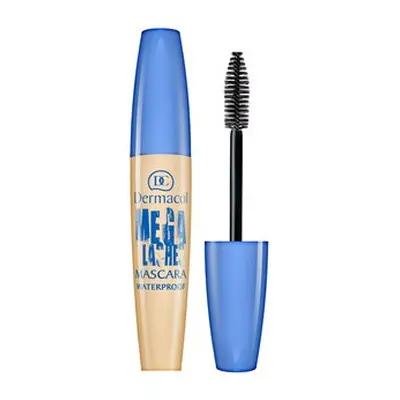 Dermacol Mega Lashes Mascara Waterproof voděodolná řasenka pro prodloužení řas a objem Black 12,