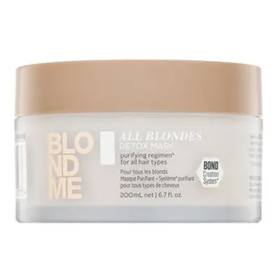 Schwarzkopf Professional BlondMe All Blondes Detox Mask posilující maska pro blond vlasy 200 ml