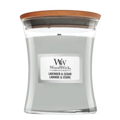 Woodwick Lavender & Cedar vonná svíčka 85 g