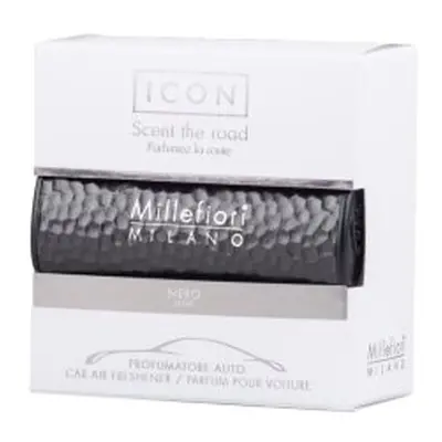 Millefiori Milano Icon Car Air Freshener Nero Metal