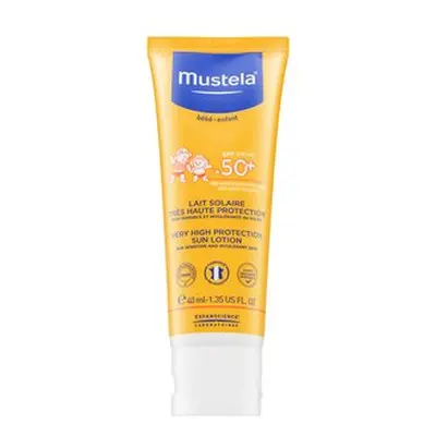 Mustela Bébé Very High Protection Sun Lotion SPF50+ mléko na opalování pro děti 40 ml