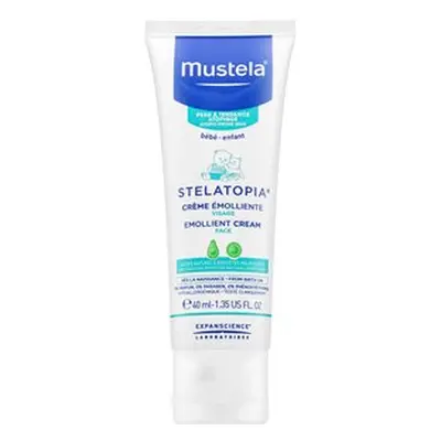 Mustela Bébé Stelatopia Emollient Cream pleťový krém pro suchou atopickou pokožku 40 ml