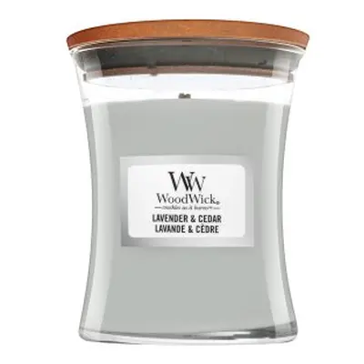 Woodwick Lavender & Cedar vonná svíčka 275 g