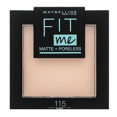 Maybelline Fit Me! Matte + Poreless Powder pudr s matujícím účinkem 115 Ivory 9 g