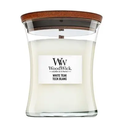 Woodwick White Teak vonná svíčka 275 g