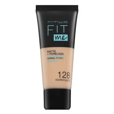 Maybelline Fit Me! Foundation Matte + Poreless tekutý make-up s matujícím účinkem 128 Warm Nude 