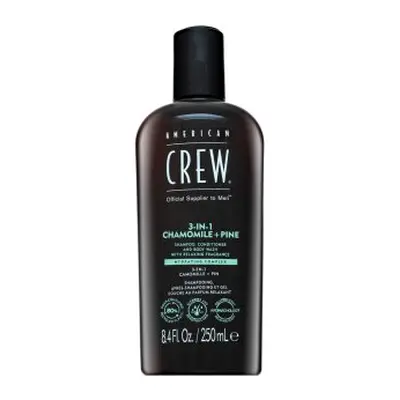 American Crew 3-in-1 Chamolie + Pine šampon, kondicionér a sprchový gel 250 ml