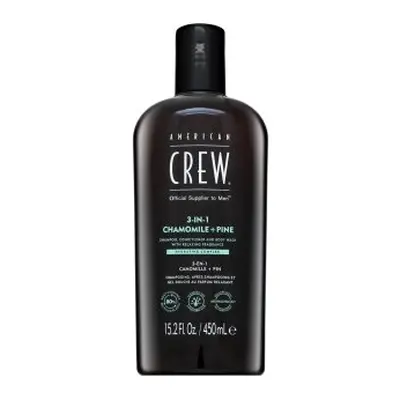 American Crew 3-in-1 Chamolie + Pine šampon, kondicionér a sprchový gel 450 ml