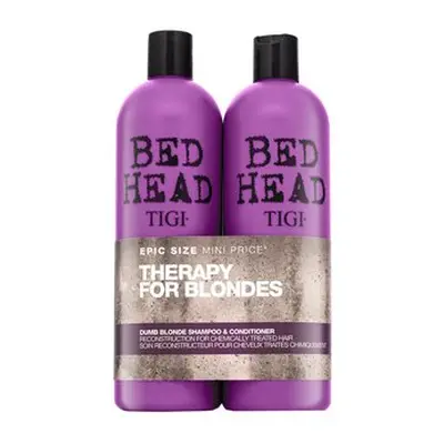 Tigi Bed Head Dumb Blonde Shampoo & Conditioner šampon a kondicionér pro blond vlasy 750 ml + 75