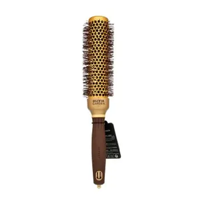 Olivia Garden Expert Blowout Shine Round Brush Wavy Bristles Gold & Brown 35 mm kartáč na vlasy