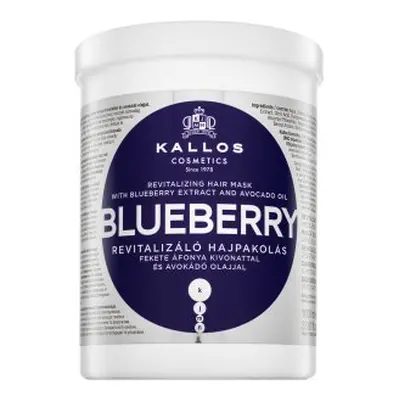 Kallos Blueberry Revitalizing Hair Mask vyživující maska pro suché a poškozené vlasy 1000 ml