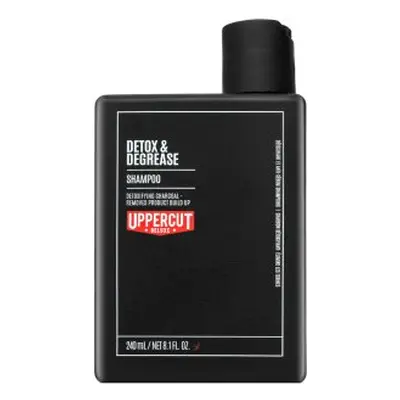 Uppercut Deluxe Detox & Degrease Shampoo čisticí šampon pro rychle se mastící vlasy 240 ml