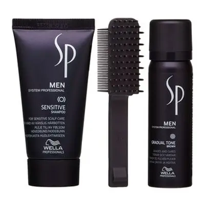 Wella Professionals SP Men Gradual Tone sada pro navrácení přirozené barvy vlasů Brown 60 ml