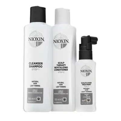 Nioxin System 1 Trial Kit sada pro chemicky ošetřené vlasy 150 ml + 150 ml + 50 ml