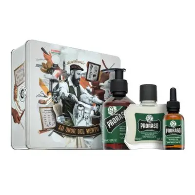 Proraso dárková sada Refreshing Metal Box Beard Care 200 ml + 100 ml + 30 ml