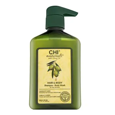 CHI Naturals with Olive Oil Hair & Body Shampoo šampon na vlasy i tělo 340 ml