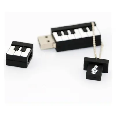 Zábavné USB 16GB - Černý klavír