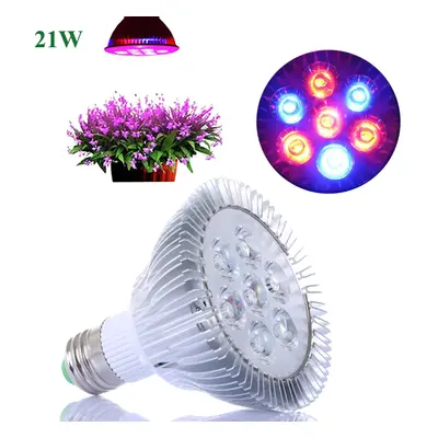 LED žárovka na rostliny 21W (7x3W)