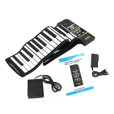 Elektrické piano rolovací s 88 klávesami + reproduktor