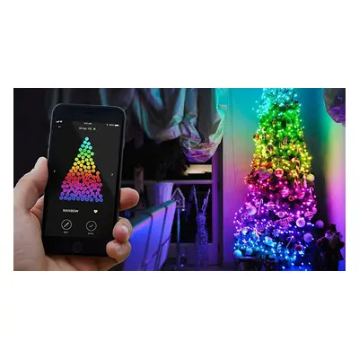 Světla na stromeček SMART - LED Twinkly Strings - 600 ks (48m) RGB+W + BT + Wi-Fi