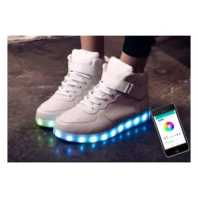 LED boty - Sneakers bílé