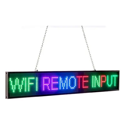 Reklamní barevná RGB LED tabule s WiFi - panel 82 cm x 9,6 cm