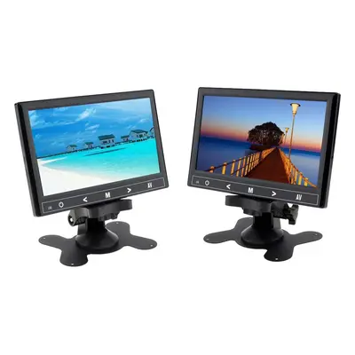 7 "Mirror Link WiFi LCD monitor do auta multifunkční - VGA, HDMI a AV vstup pro 2 kamery