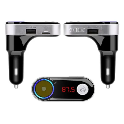 Multifunkční FM transmitter s Bluetooth handsfree + 2x USB nabíjení + 1x Slot Micro SD karty a M