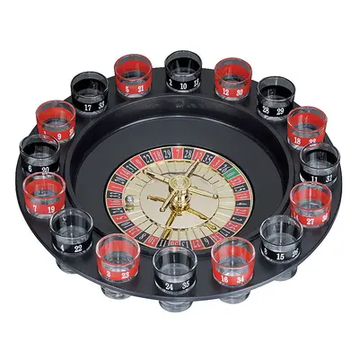 Alkoholová ruleta Deluxe + 15 sklenic ze skla + 2 kuličky