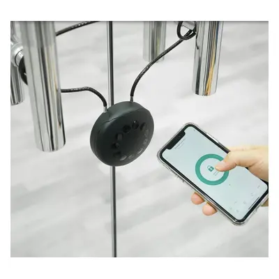 Bezpečnostní zámek ocelové lano 90cm + Wifi Smart schránka s PIN + Bluetooth App na smartphonu