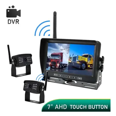 Wifi couvací set AHD s nahráváním na SD - 1x AHD wifi kamera IP69 krytí + 7 "LCD DVR monitor