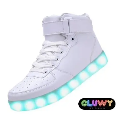 LED boty Sneakers bílé - App na změnu barev přes mobil