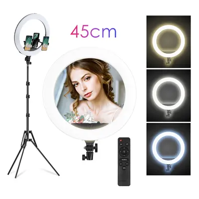 Kruhovo světlo 45cm - Ring light selfie světlo + stativ 72 cm až 190 cm pro focení se stojanem n