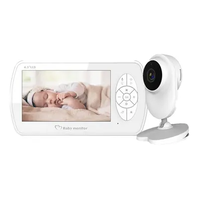 Video pěstonka - Baby monitor wifi SET - 4,3" LCD + FULL HD kamera s IR LED + VOX + Teploměr