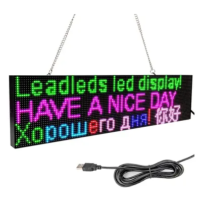 Reklamní barevný RGB LED panel s WiFi - tabule 52 cm x 12,8 cm