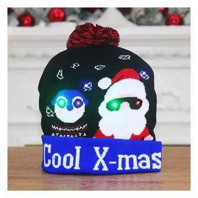 Zimní čepice panská / dámská / unisex svítící s LED - COOL X-MAS