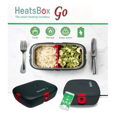 Elektrický obědář - přenosný vyhřívaný obědový box s baterií (app Mobil) - HeatsBox GO