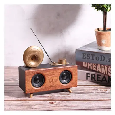 Bezdrátové retro rádio přenosné s Bluetooth + FM/AM rádio / AUX / USB disk / Micro SD