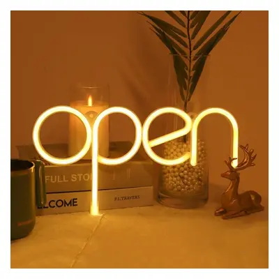 OPEN nápis - reklamní tabule LED neon svítící reklama